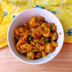 A picture of Jeera aloo.