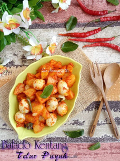 Foto resep Balado Kentang Telur Puyuh