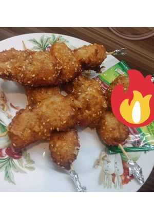 A picture of Seasme chicken.