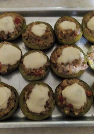 Una foto de Zapallitos rellenos