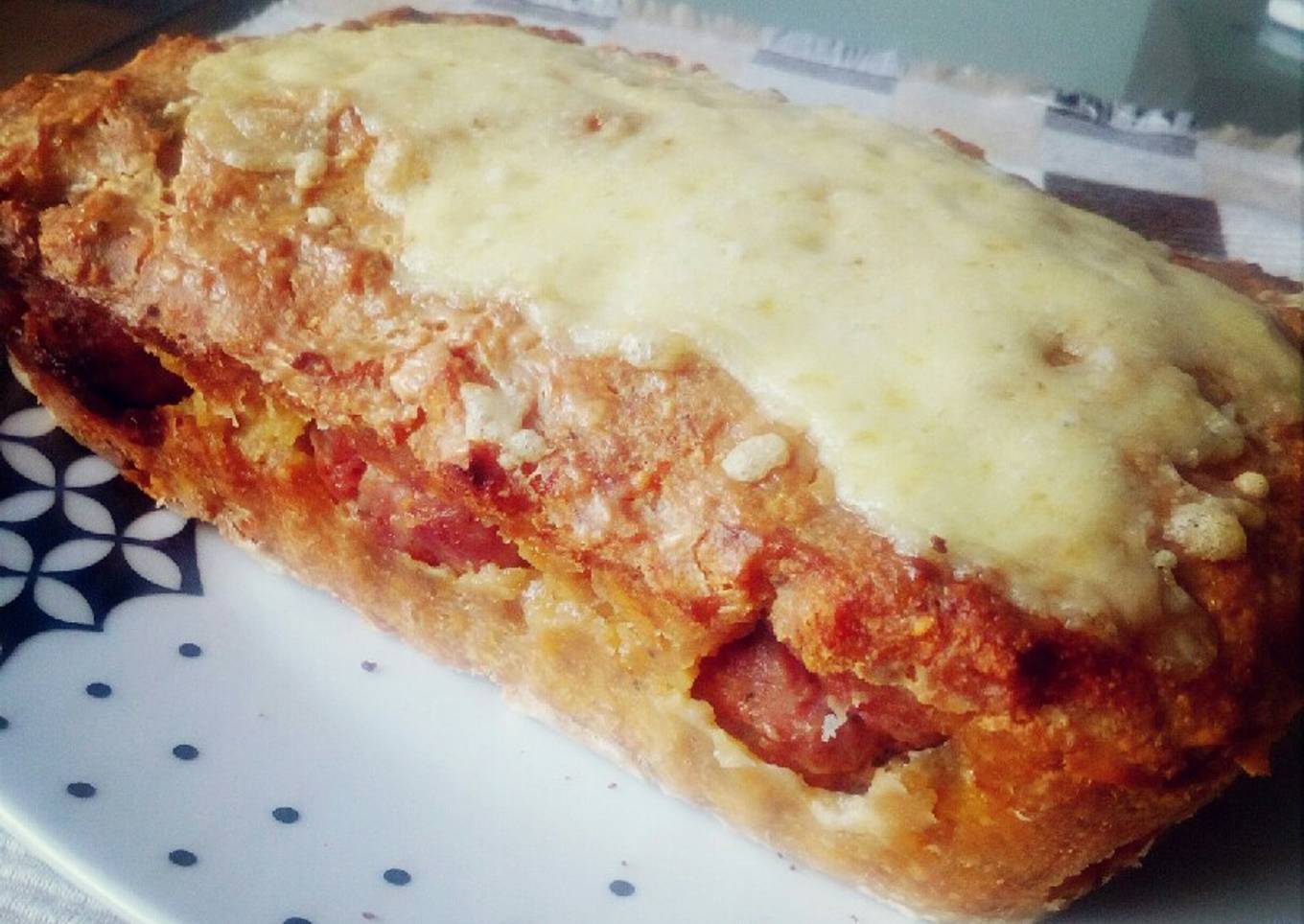 Torta de Plátano con albóndigas