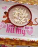 Banana cream mousse
