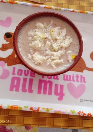 A picture of Banana cream mousse.