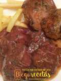 Carrilleras en salsa de vino tinto