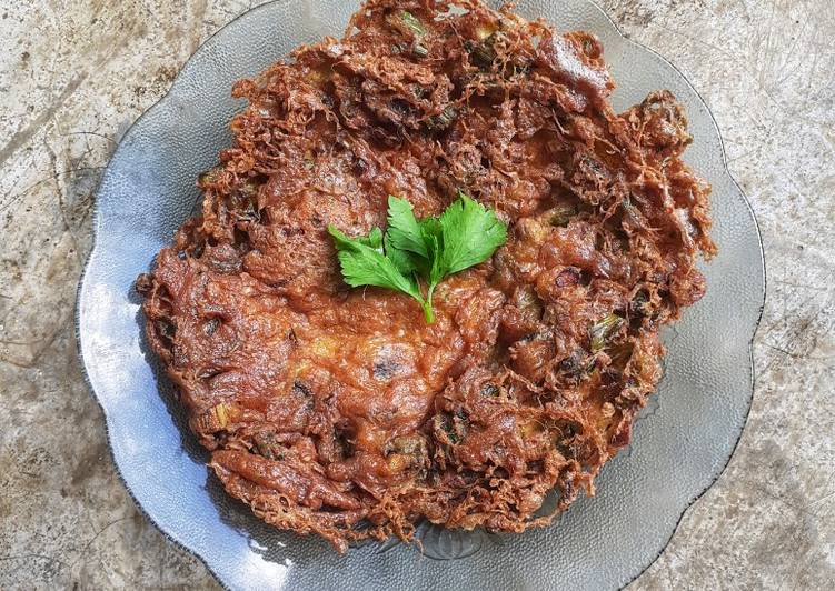 makanan Telur Dadar Daun Bawang Anti Gagal