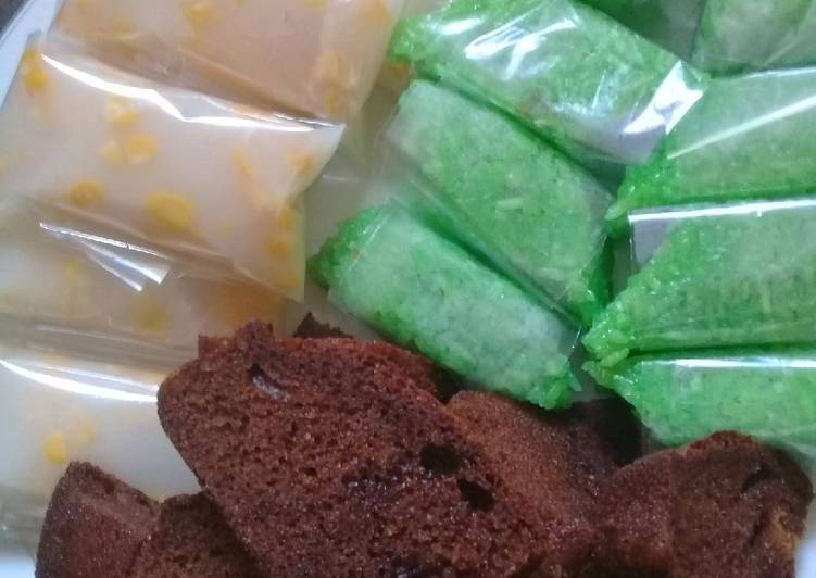 Cara menyajikan Puding hunkwe jagung , Lezat Sekali