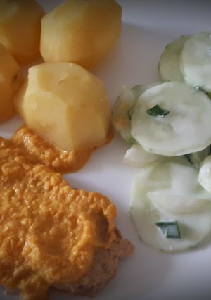 Zdjęcie przepisu Schab w sosie muślinowym.