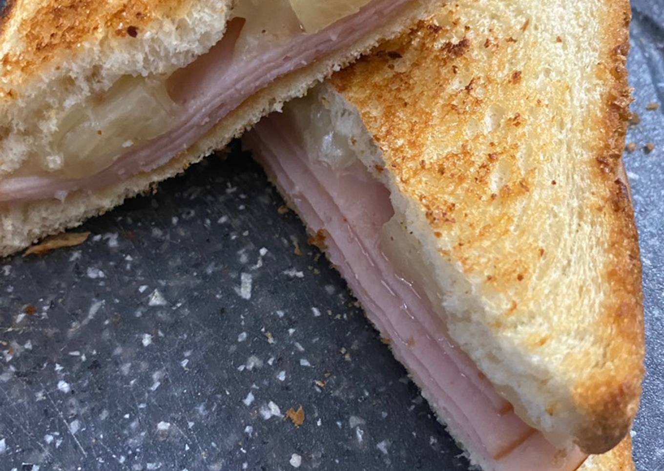 Grilled Chicken and Cheese with Pineapple