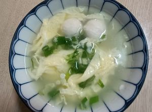 鱈魚丸蛋花湯 的食譜成品照片