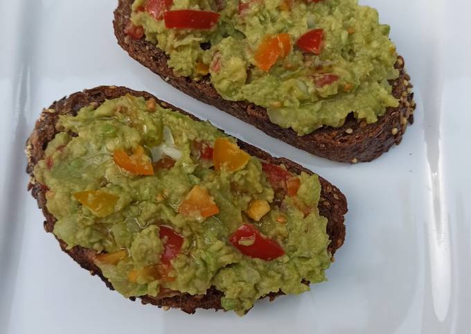 Tartine de guacamole