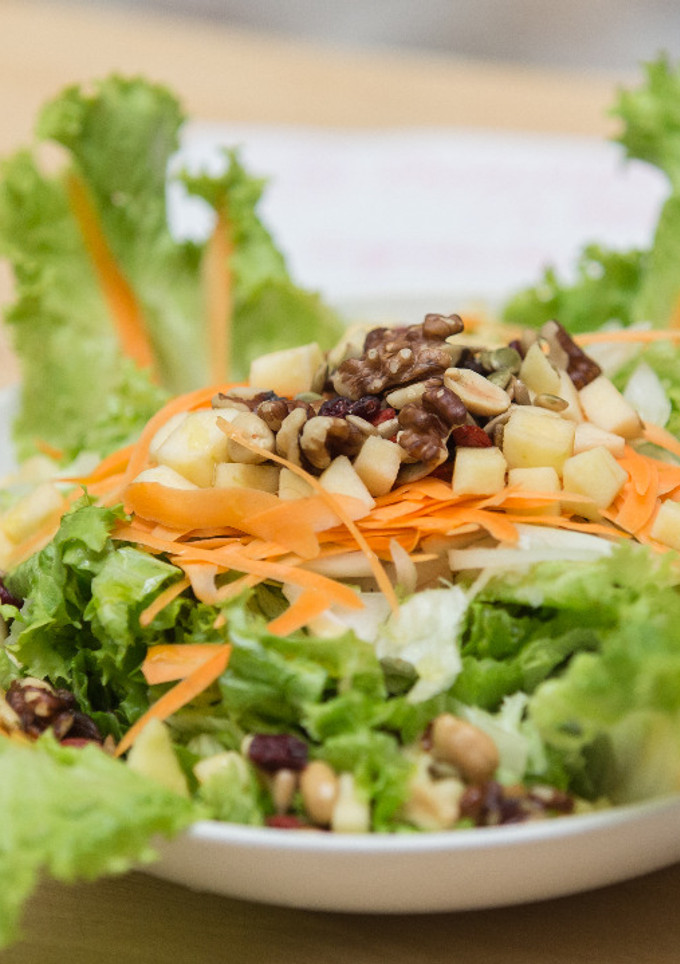 Una foto de Ensalada de garbanzos
