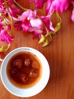 عکسی از دستور شربت پانچ خاکشیر آلو 🍹