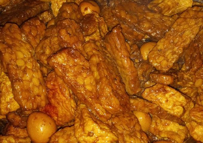 Standar Cara praktis membuat Bacem tahu tempe telor dijamin sesuai selera