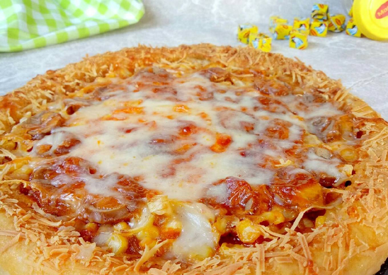 Pizza sosis kornet