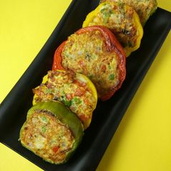 A picture of Stuffed bell peppers.