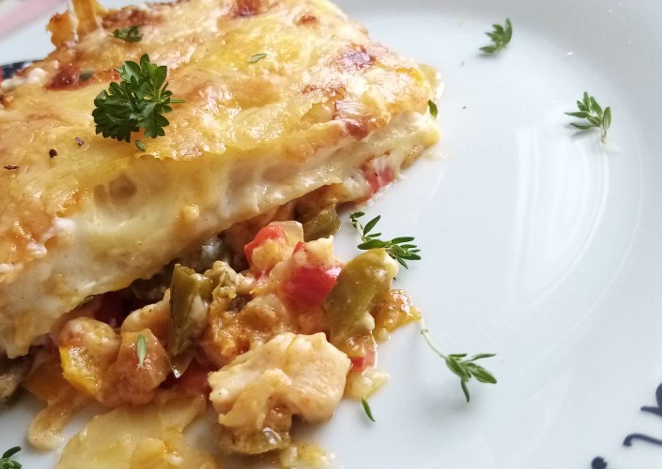 Lasaña de pollo 🐔