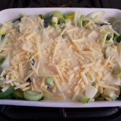 A picture of Leek and Cauliflower Cheese.