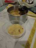Creme de mandioquinha gratinado com calabresa