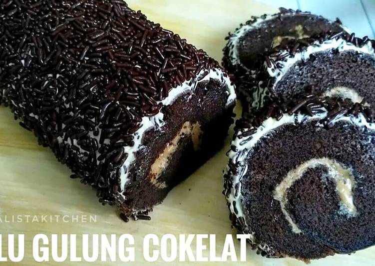 Bolu Gulung Coklat Lembut