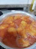 Coliflor forrada en salsa roja🍅🍅🍅
