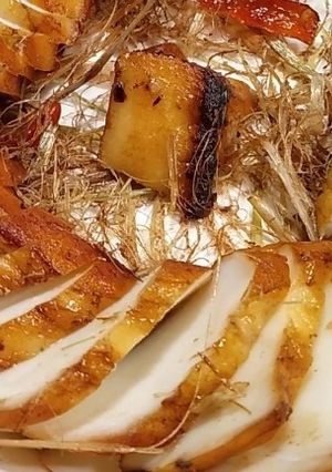 Hình của món Mực chiên sả ớt… Nghịch ngu lại trúng quả.