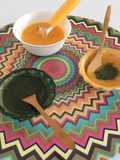 Sorbet de manga com calda de hortelã