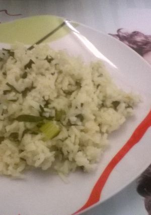Una foto de Arroz con acelgas (arrocera eléctrica)