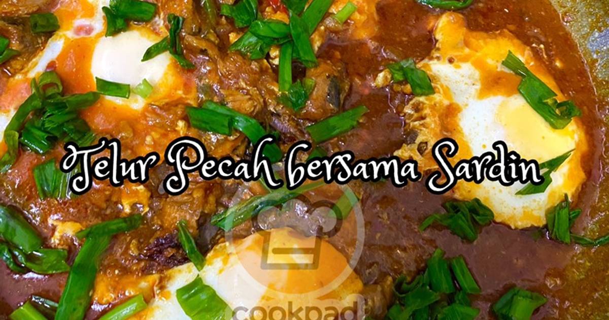 Resipi Telur Pecah bersama Sardin oleh Nurul Bazliah Masri Cookpad