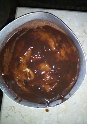 صورة لوصفة كيكة خفيفه بصوص الشوكولاته