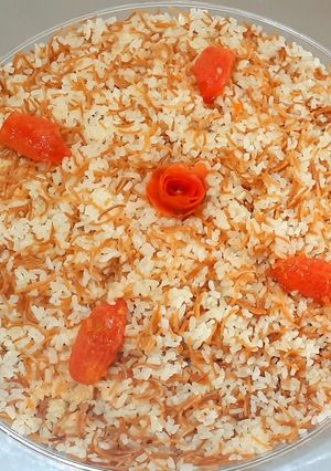 صورة لوصفة طريقة عمل الأرز بالشعيريه