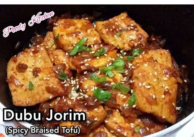 Dubu Jorim (Spicy Braised Tofu)