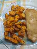 Anco al horno con canela, tomillo y romero