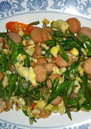 Foto resep Tumis Buncis Sosis Telur