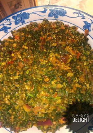 A picture of Spinach soup.