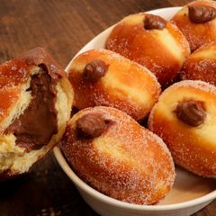 A picture of Chocolate Custard Cream Donuts [ No Oven ].