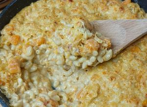 Une photo de 🍝One pot coquillette butternut crémeux et gratinées