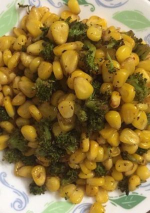 A picture of Corn chaat.