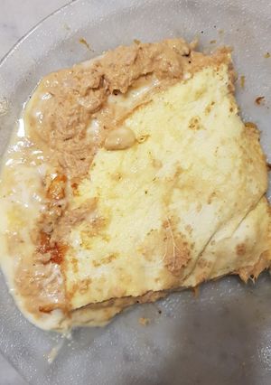 Una foto de Omelette de atún y zapallo