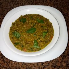 A picture of Green grams curry #4week challenge.