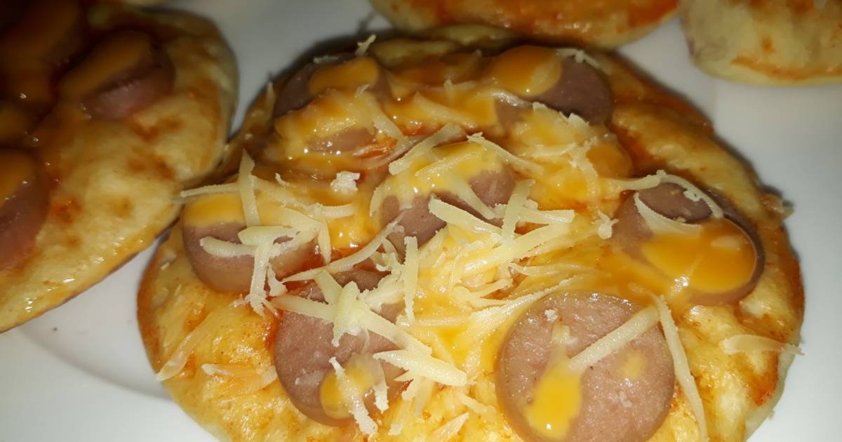 165 resep  pizza  mini  teflon  enak dan  sederhana Cookpad