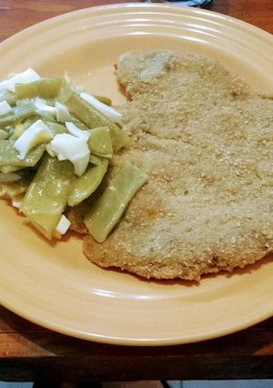 Una foto de Milanesa de berenjenas