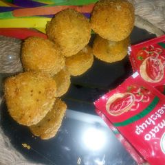 A picture of Crispy creamy balls.