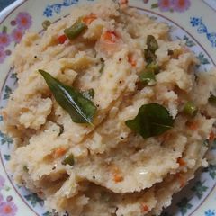 A picture of Vegetables rava upma.