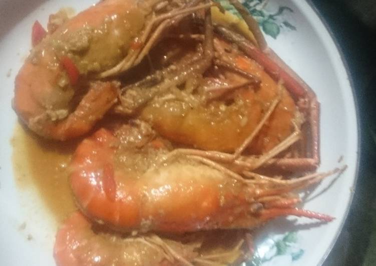 Langkah Mudah untuk Membuat Udang (congga) kemiri saus tiram Anti Gagal