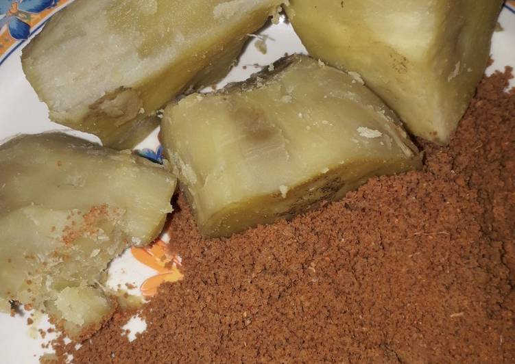Boiled sweet potatoe