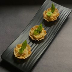A picture of 10 mins Hummus Cup - Fusion Party Starter.