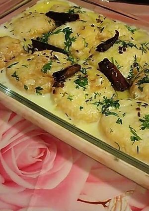 A picture of Mash & Mong dal dahi vade.