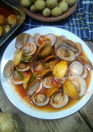 Foto resep Kerang kapah masak sambal goreng basah