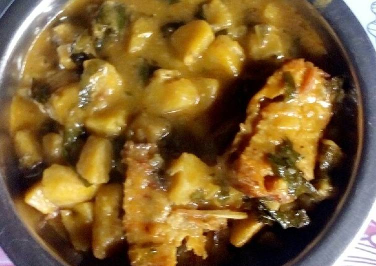 Recipe of Ultimate Fish Unripe Plantain Porridge