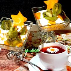 A picture of Kiwi Mango sweet yogurt.